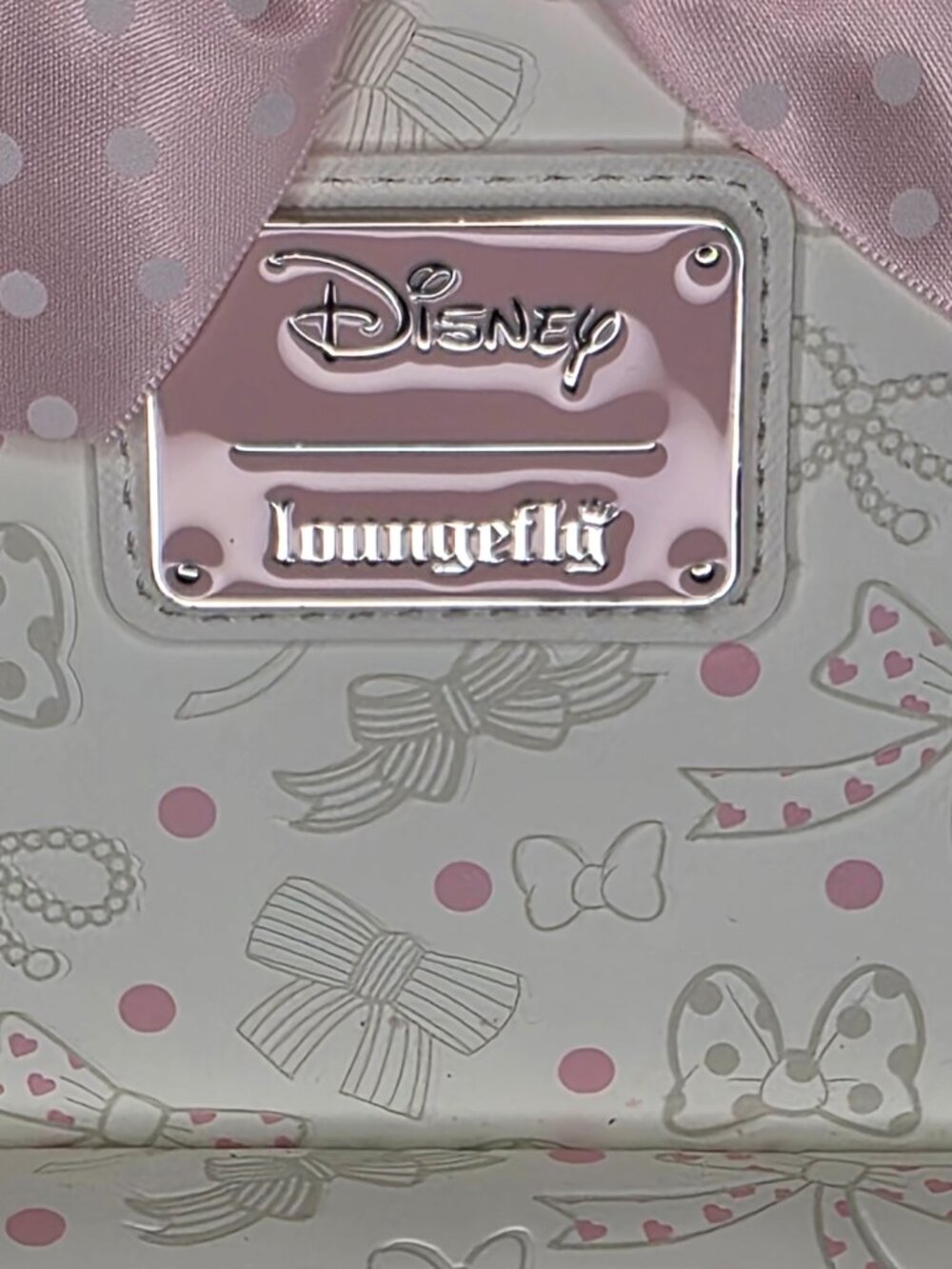 Loungefly Disney Minnie Mouse Bows & Ribbons Mini Backpack NWT - Picture 3 of 8
